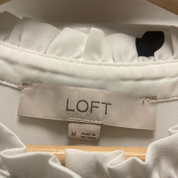 Navy and white polka dot blouse - Picture 3 of 3